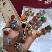 انگشتر زنانه و مردانه فیروزه نیشابور. زمرد ...|جواهرات|بیرجند, |دیوار