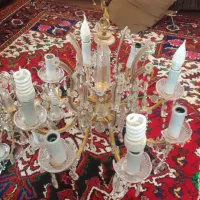دو عدد لوستر فلزی