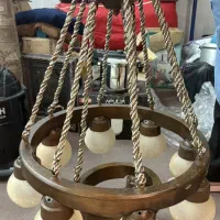 لوستر مینیمال چوبی