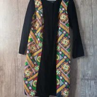 مانتو مخمل وپارچه سوزن دوزی درحد نو ۱۲۰۰