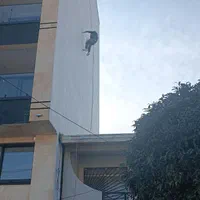 پیچ و رولپلاک سنگ و سرامیک نما بدون داربست راپل|خدمات پیشه و مهارت|آمل, |دیوار