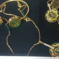 ست کامل دانژه طرح OM با ورق طلای 24 عیار|بدلیجات|اردبیل, |دیوار