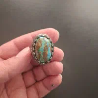 انگشتر نقره آلمانی فیروزه نیشابور