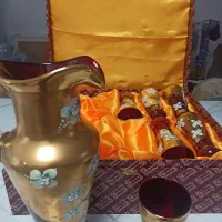 آگرمن قرمز ظروف دکوری چک