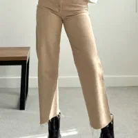 شلوار واید لگ نسکافه ای