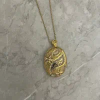 پلاک طلا کاملا نو