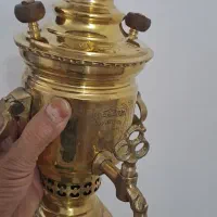 سماور برنجی زغالی نو قابل استفاده سایز مینیاتوری|سماور، چای‌ساز، قهوه‌ساز|ابهر, |دیوار