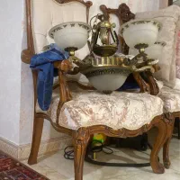 لوستر عتیقه برنز|لوستر و چراغ آویز|کرج, کمال‌شهر|دیوار