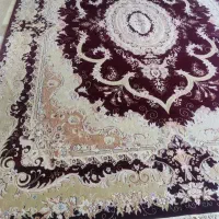فرش کرم زرشکی  3در4|فرش|چناران, |دیوار