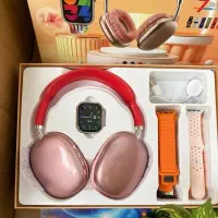 پک ساعت هوشمند 7بند به همراه هدفون P9