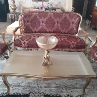 مبلمان استیل هفت نفره همراه میز