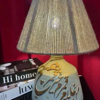 اباژور سفالی با متن نقاشیخط|چراغ خواب و آباژور|تهران, پونک|دیوار
