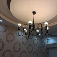 لوستر ۲ عدد  با تمام لامپها  در حد نو