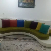مبل هلالی ۷نفره بندر دیر ۸تومان