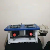 چراغ خوراک پزی باتر فلای قدیمی و لگن برنجی