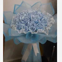 گل ربانی دسته گل باکس شاخه