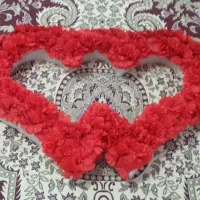 2 عدد گل تزیین ماشین عروس