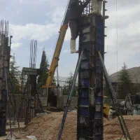 بتن ریزی با دستگاه خلاطه