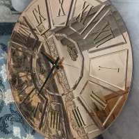 ساعت آینه ای لوکس|ساعت دیواری و تزئینی|مشکیندشت, |دیوار