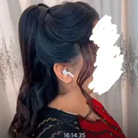 ناخن کراتین رنگ میکاپ شنیون کوتاهی بند ابرو