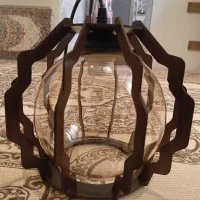 لوستر چوبی|لوستر و چراغ آویز|سنقر, |دیوار