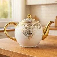 قوری نمکدان دکوری بلور پیرکس و...