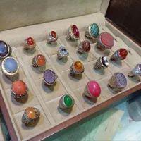 انواع انگشتر های کار دست زیر قیمت نقره خام