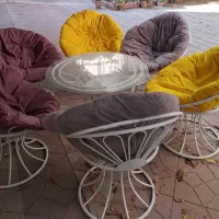 صندلی باغی ۶ نفره با میز