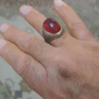 یک انگشتر   قدیمی یاقوت درشت اناری رکاب دست‌ساز|جواهرات|تهران, صادقیه|دیوار
