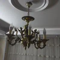 لوستر برنجی ۶ شاخه