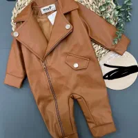 کاپشن سرهمی چرم مخصوص ۱۲ماه تا۲۰ماه