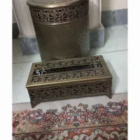 سطل زباله و جای دستمال کاغذی شیک و زیبا کاملا نو
