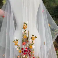 تور و شیفون های گلدوزی شده|لباس|ورامین, ورامین|دیوار