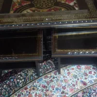 مبل ۷ نفره و ساعت ایستاده میز عسلی|مبلمان خانگی و میز عسلی|تاکستان, |دیوار