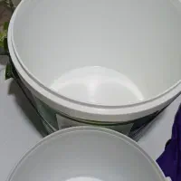 سطل رنگ تمیز و شسته شده|ظروف نگهدارنده، پلاستیکی، یک‌بارمصرف|بیرجند, |دیوار