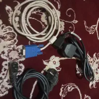 کابل برق و اتصالات مانیتور به کیس