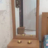 سرویس خواب چوبی در حد نو|تخت و سرویس خواب|بردسکن, |دیوار