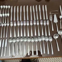 ست قاشق و چنگال ۱۲نفره ۱۱۹ پارچه|ظروف سرو و پذیرایی|تهران, مجیدیه|دیوار