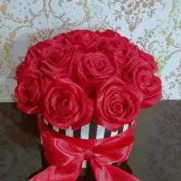 انواع سفارشات گل های روبانی باکس گل پذیرفته میشود