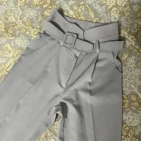 شلوار طوسی زنانه سایز ۳۶ + کمربند ست|لباس|شیراز, پودنک|دیوار