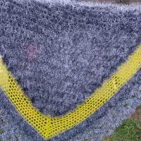 فروش شال های گرم خزدار بافته شده با کاموای یموش|لباس|رامسر, |دیوار