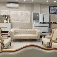 مبل کلاسیک کویین چستر دار چوب راش مدل پرنس کد ۶۶