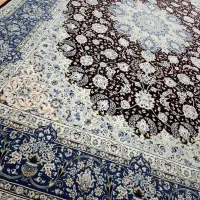 2 عدد فرش 6 متری ابریشم بافت کاشان آکبند