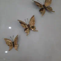 پروانه طلایی ۳ تیکه فلزی