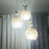 لوستر اشپزخانه سه شاخه|لوستر و چراغ آویز|قدس, شهر‌قدس|دیوار