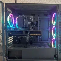 کیس گیمینگ۱۲۴۰۰+4060proart+مانیتور+ماوس کیبورد