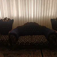 مبل ۴نفر نیم ست تمیز چوب راش