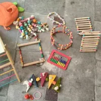 تنه درخت برای بازی عروس هلندی و طوطی|لوازم جانبی حیوانات|تهران, ائمه اطهار|دیوار