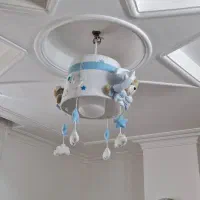 آباژور و لوستر  و ساعت ست اتاق  کودک