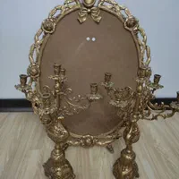 آینه شمعدان برنز اصل قلمکاری زرشکی|آینه|تهران, شیراز|دیوار